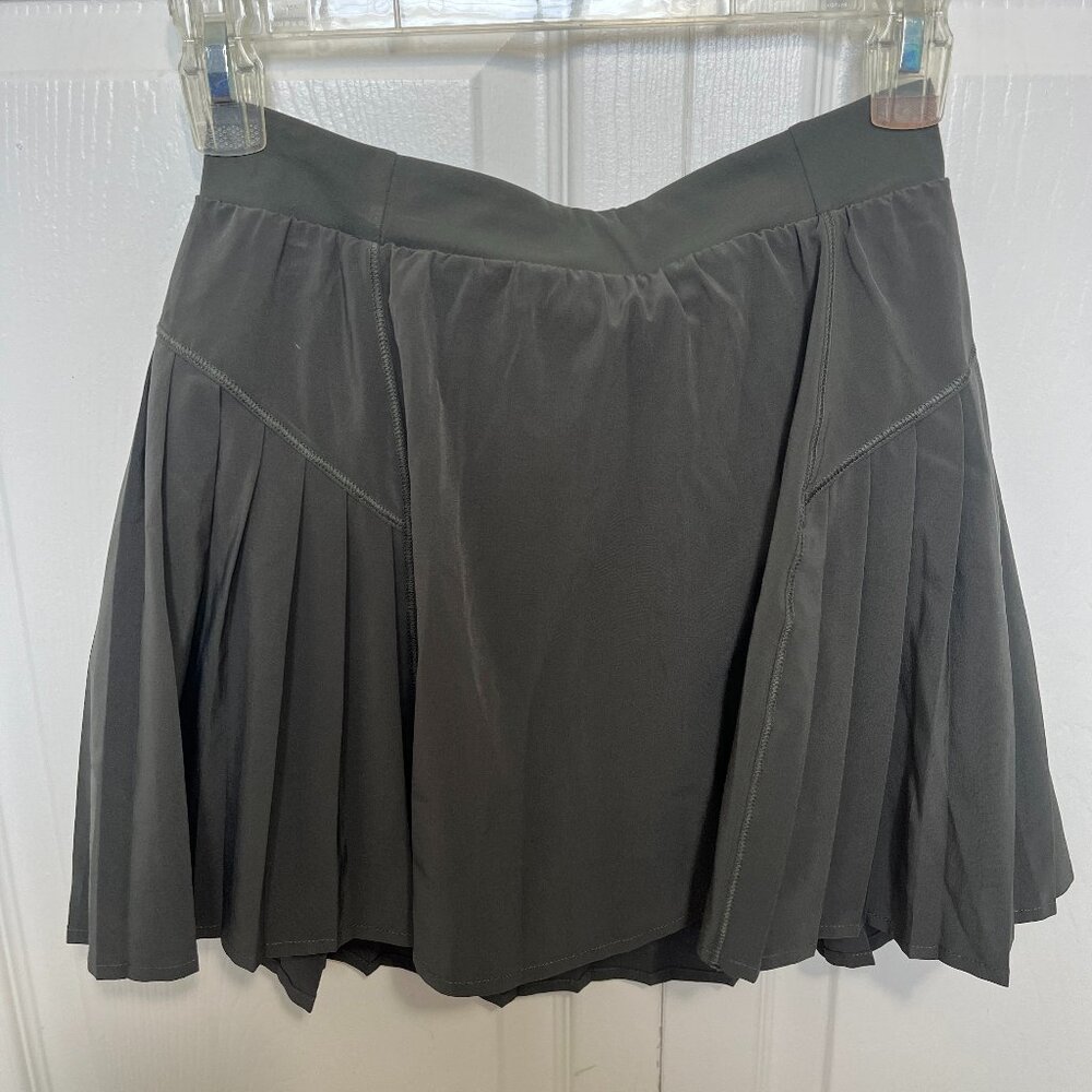 SPANX Gray Pleated Tennis Skirt Skort Size S